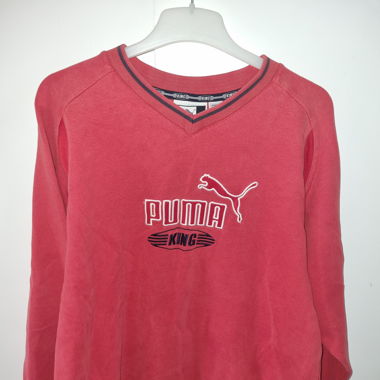 Roter vintage Puma Pullover rot / L