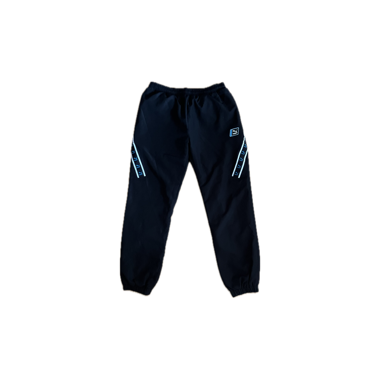 Pantalon de survêtement Puma noir à bandes bleues