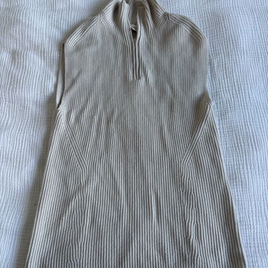 Gilet in maglia beige H&M con cerniera XS