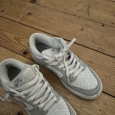 Graue Dunks 