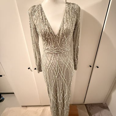 Robe maxi ornée de perles