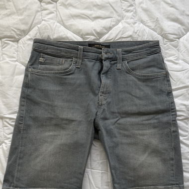 Short in denim grigio