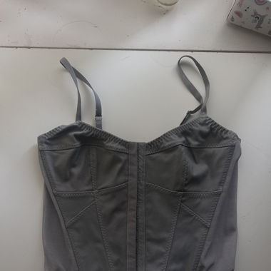 Grey corset top