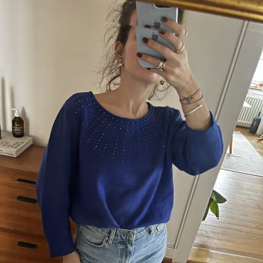OG y2k marineblue sweater 