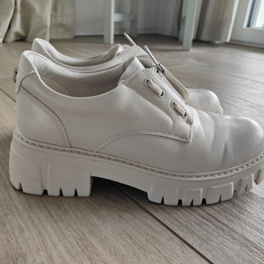 Plateau Schuhe 39 naturefarbig
