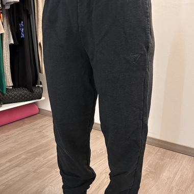 Pantalone da jogging nero a vita elasticizzata