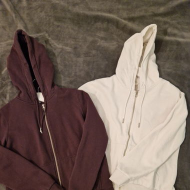 Lot de 2 sweats zippés