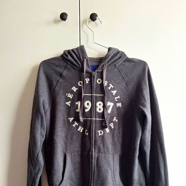 Grey hoodie jacket