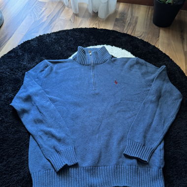 MAGLIONE IN MAGLIA RALPH LAUREN BLU - TAGLIA S