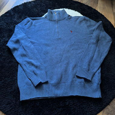 RALPH LAUREN KNIT SWEATER BLUE - SIZE S