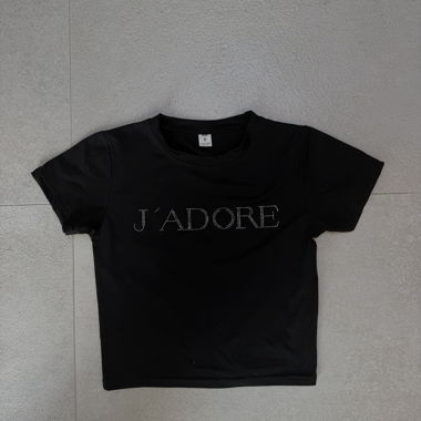 T-shirt nero J'adore S