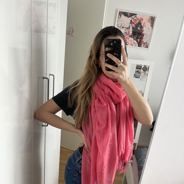 VISCOSE Schal in pink