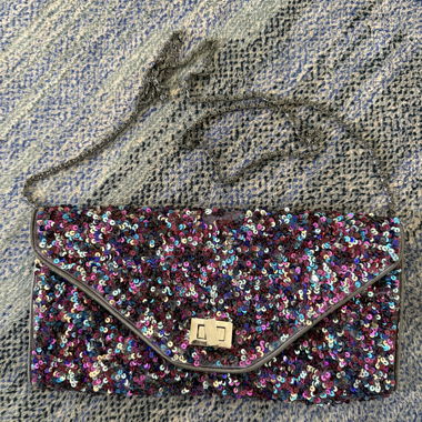 Monsoon Multicolor Pailletten Clutch-Abendtasche