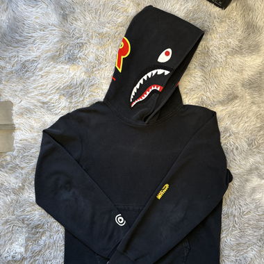 Bape Ape Bape Color Hoodie Black 2nd Shark L