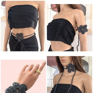 Hand-Crochet Versatile Accessories Choker belt