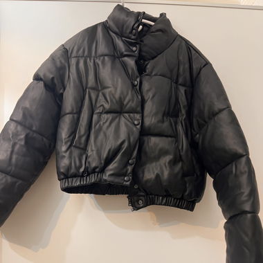Winterjacke Kunstleder