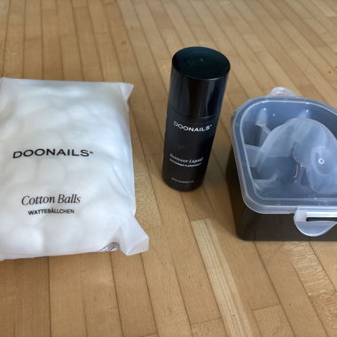 Doonails Nagel entfern-Set mit Wattebaellchen