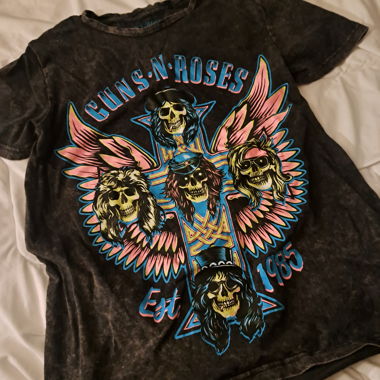 T-shirt grafica oversized del gruppo Guns N' Roses