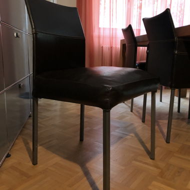 6 Stück KFF Lederstühle