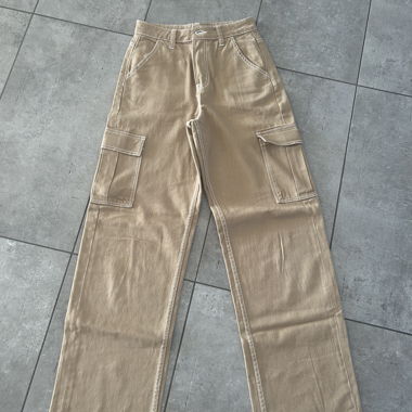 Pantaloni cargo beige