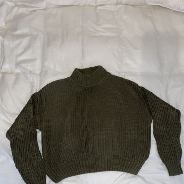Dark Green Knitted Sweater 
