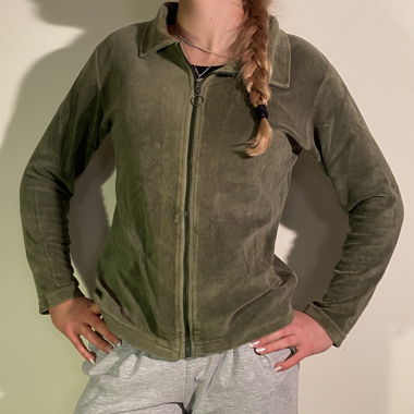 Veste en velours verte