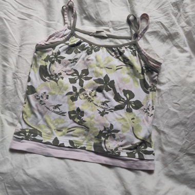 Floral top with thin straps