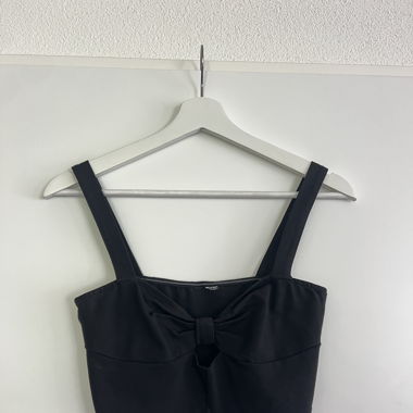 Schwarzes Crop Top, Grösse S