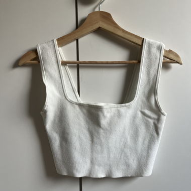 Crop top bianco H&M XS