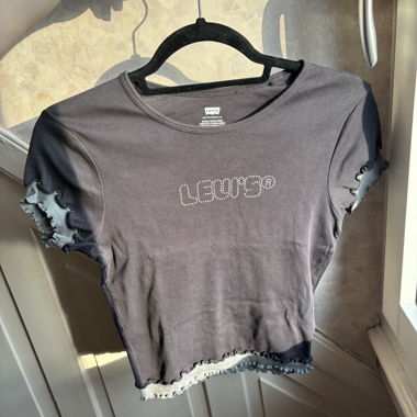 T-shirt da donna Levi‘s - grigio con strass