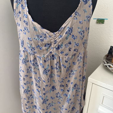 Canotta trasparente floreale Boho Dream