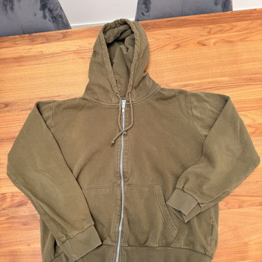 Khaki Zip Hoodie