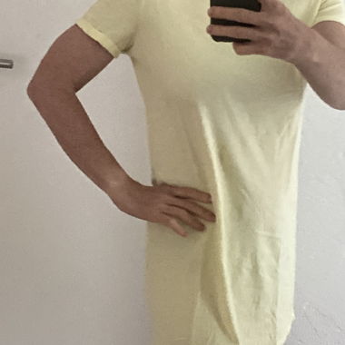 Yellow T-Shirt Dress