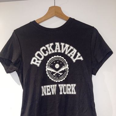 Schwarzes T-shirt mit print, Grösse L