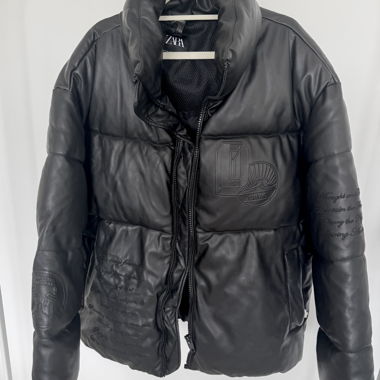 Zara black puffer jacket