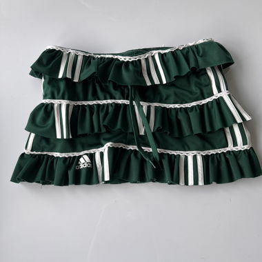 Adidas grüner Rüschenrock S