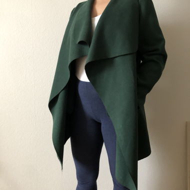 Cappotto leggero verde
