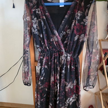 Sheer Floral Dress