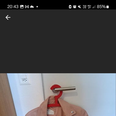 Pinke Leder Jacke