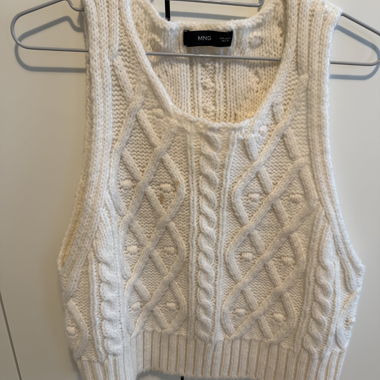 Cozy knitted vest