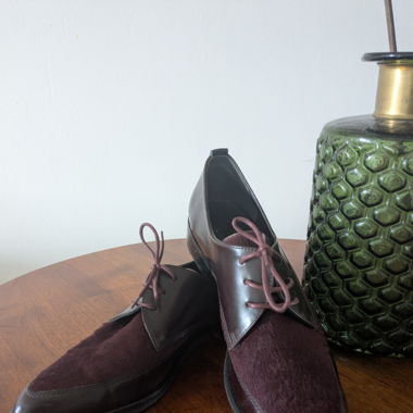 Navyboot Schnürschuhe burgunderrot