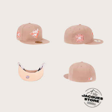 New Era MLB Toronto fitted cap 7 1/2 (cream, rosa)