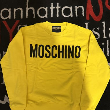 Moschino yellow sweat 