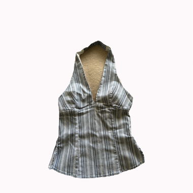 Top halter a righe