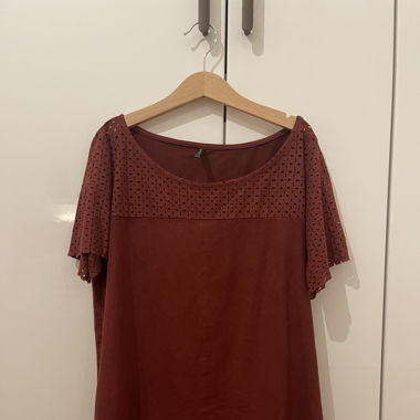 Dark red T-shirt