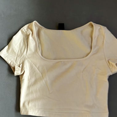 Beige Crop Top