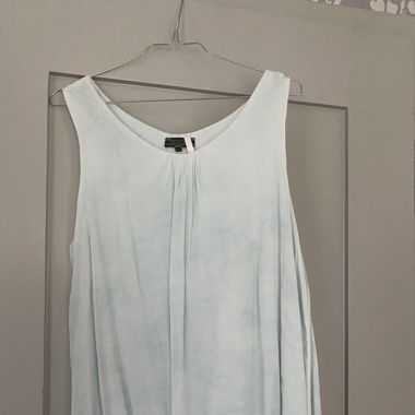 Bluse ärmellos, helltürkis