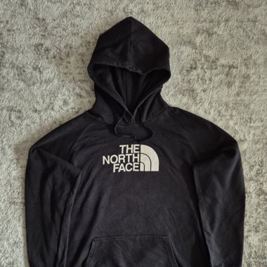 The North Face Hoodie, Schwarz mit Weissem Logo
