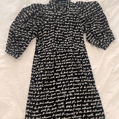 Riani Dress with Text Pattern