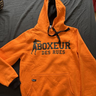 Orange Boxeur des Rues Hoodie